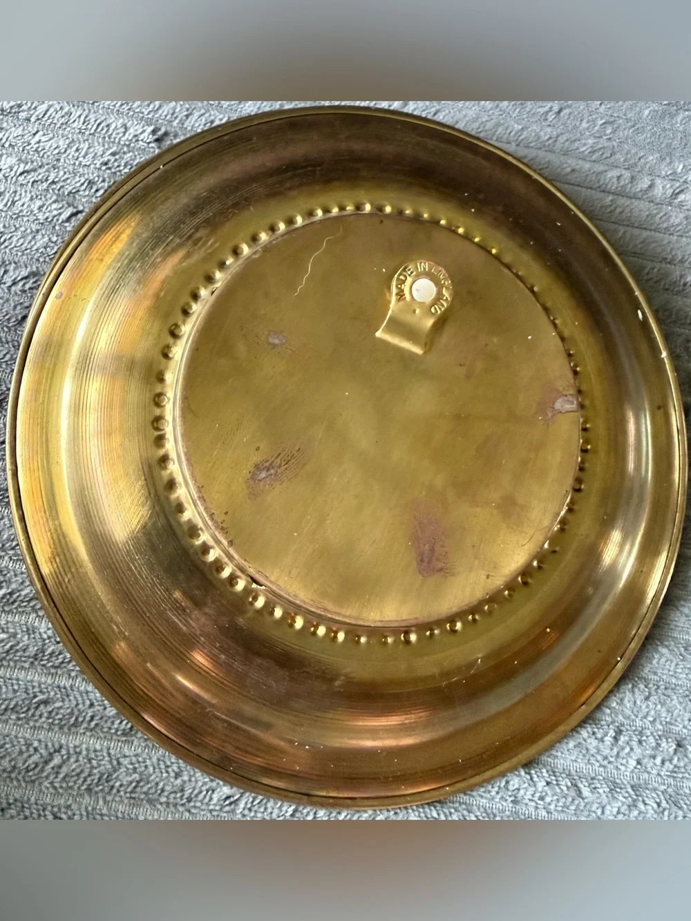 4 VTG Decorative Fruit Basket Wall Plates Mini Still Print Metal Frame England